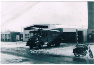 Lancs CC engine at Stubbins Lane station, 1960s